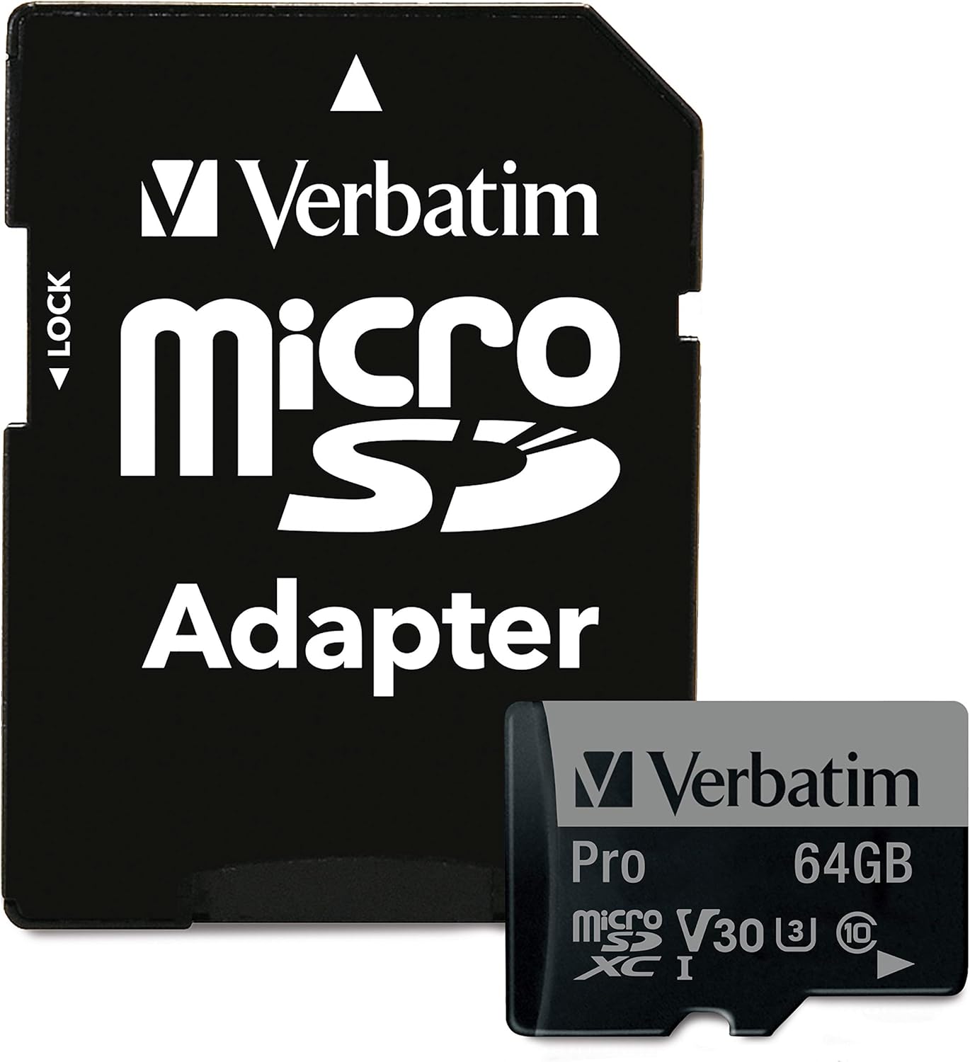 Verbatim Pro 64GB U3 UHS-I Class 10 Micro SDXC Hafıza Kartı (Adaptör Dahil) (47042)