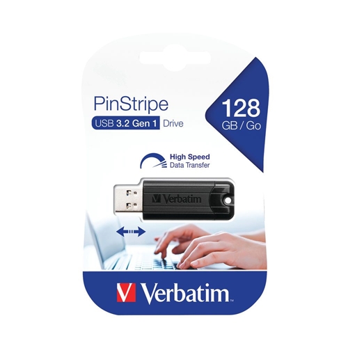 Verbatim 128GB Pinstripe USB 3.2 USB Bellek