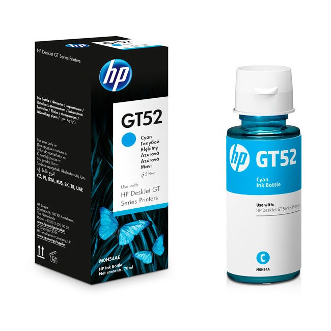 HP GT52 Cyan Mavi Mürekkep M0H54AE
