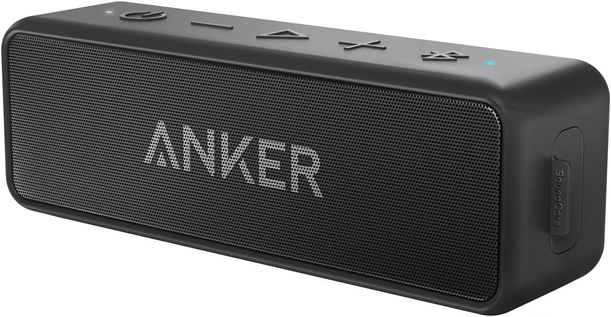 Anker Soundcore 2 Bluetooth Hoparlör - 12W Stereo Ses - IPX5 Suya Dayanıklılık - 24 Saate Varan Şarj - Siyah - A3105 (Anker Türkiye Garantili)
