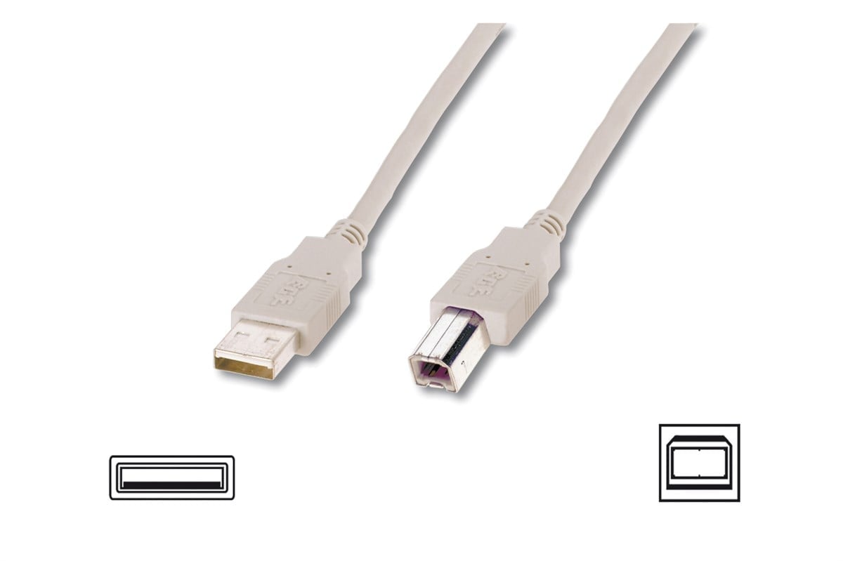 Digitus Ak-300105-050-E Usb2.0 Bej Yazıcı Kablosu (5M)