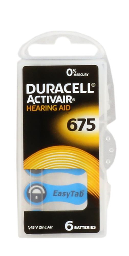 Duracell 675 Pil 6 Li