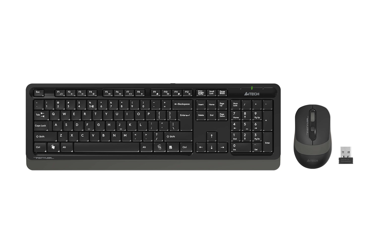 A4 Tech Fg1010 2.4G Gri Q Fn-Mm Klv+Optik Mouse Set