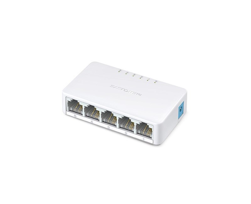 Tp-Link Mercusys MS105 5 Port 10-100 Mbps Switch Plastik Kasa