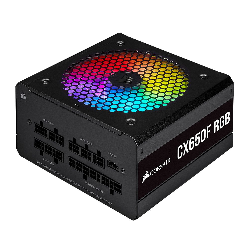 Corsair Cp-9020217-Eu Cx650F Rgb 650 Watt, Tam Modüler 80+ Bronz Güç Kaynaği, Siyah