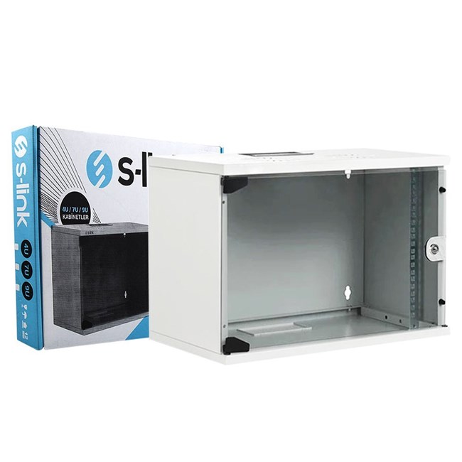 S-Link 4U Soho Rack Kabin 19 Inc W 530mm D 400mm