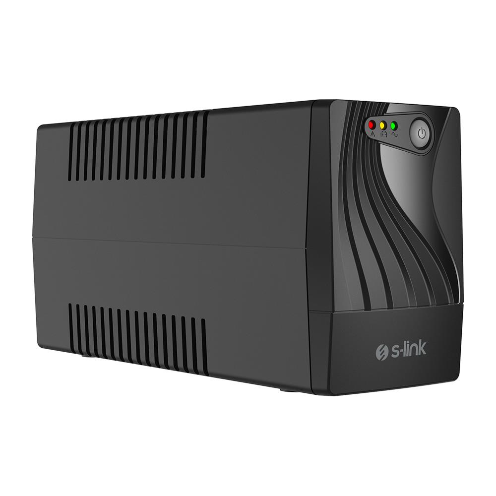 S-link MIGHT U80 800VA UPS 12V9Ah*1 480W Siyah Line-Interactive Kesintisiz UPS Güç Kaynağı