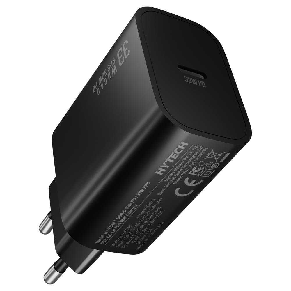 Hytech HY-XE48 Type USB-C 30W PD / 33W PPS Hızlı Ev Şarj Adaptörü