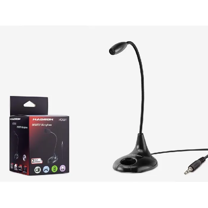 HADRON HD562 MASAÜSTÜ KABLOLU PC MİKROFON 3.5MM 2 BOĞUMLU