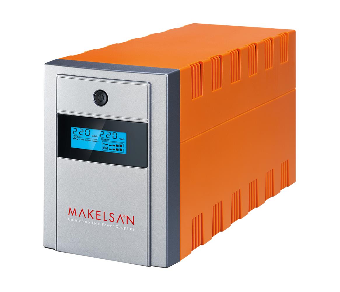 Makelsan Lion 2200 VA Line Interactive Ups 2*9Ah Akü