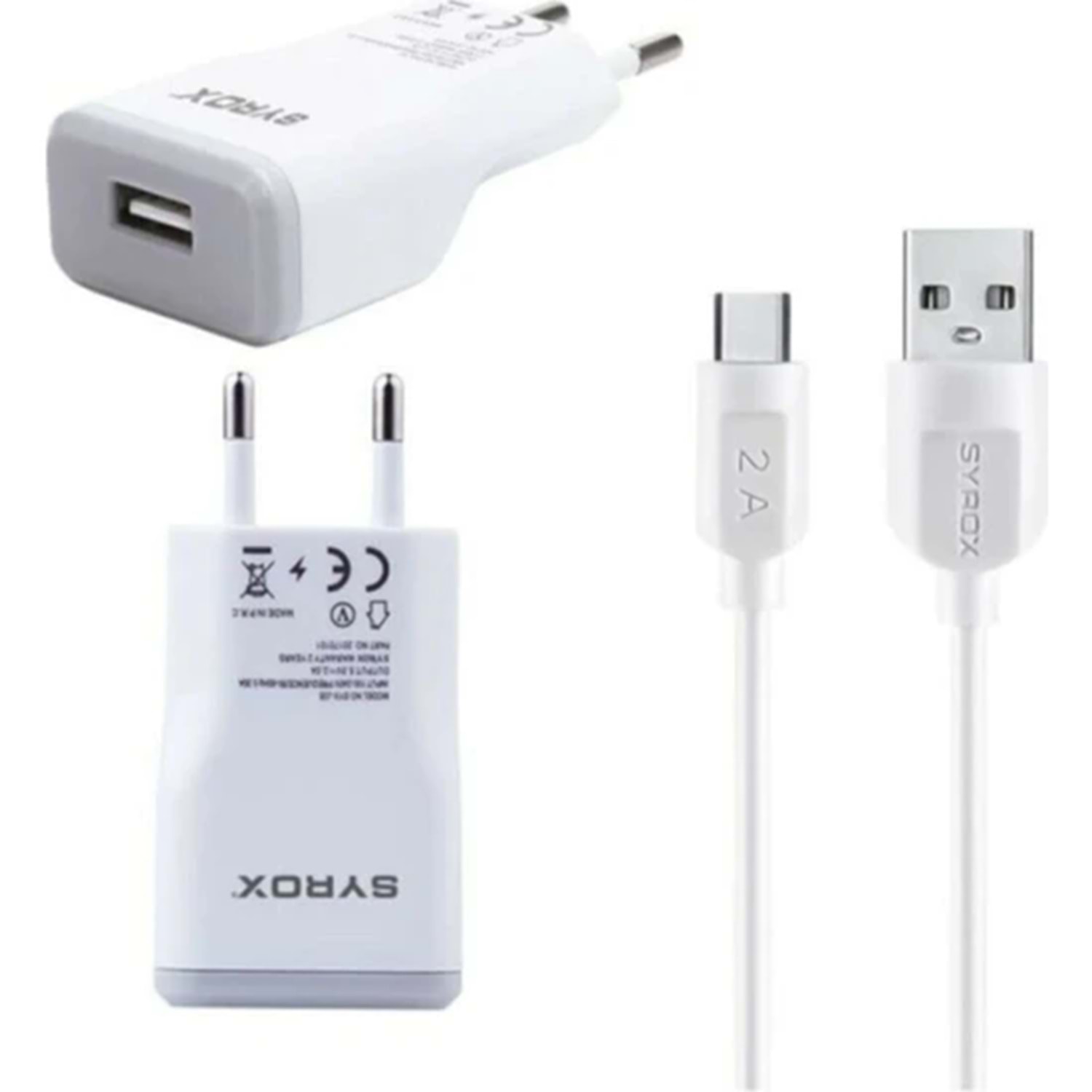 Syrox Hızlı Şarj Type-c Usb-c Duvar Şarj Aleti 2.0a Syx-j28 