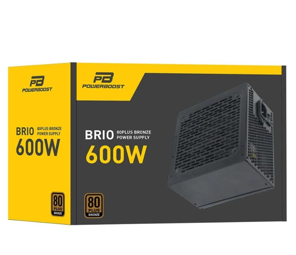 PowerBoost BST-ATX600E 600W APFC 12cm Fanlı  ATX PSU (Retail Box) Güç Kaynağı