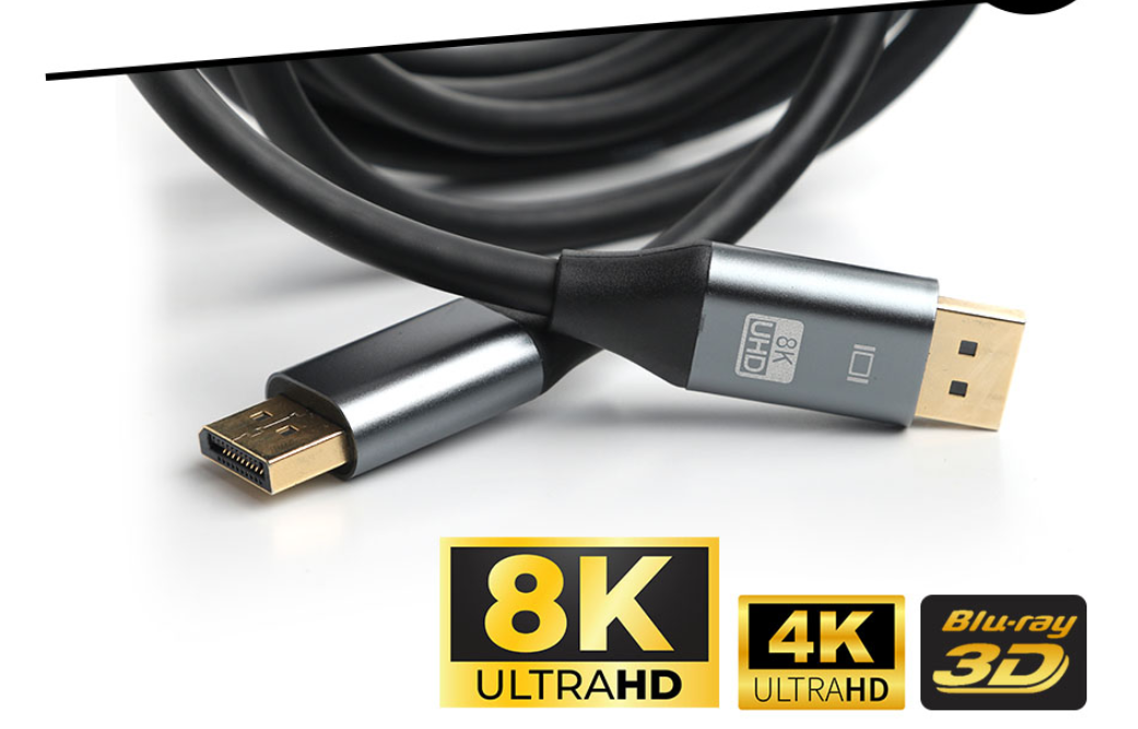 Dark"DK-CB-DPL308K" 3mt 8K 60Hz Destekli Display Port Kablo