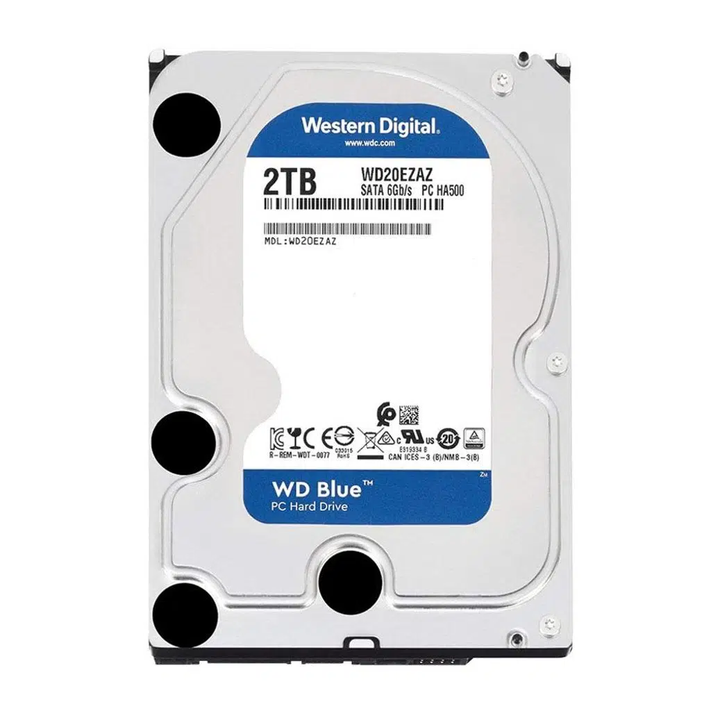 WD 2TB BLUE 3,5" 64MB 5400RPM WD20EZAZ