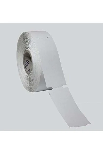 100X38 Karton Raf Etiketi Yatay 350 Sarım Beyaz Zemin