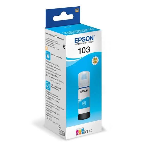 Epson 103 Cyan Mavi Şişe Mürekkep T00S24A L1210-3210-3250-5290