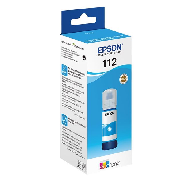Epson 112 Cyan Mavi Şişe Mürekkep C13T06C24A