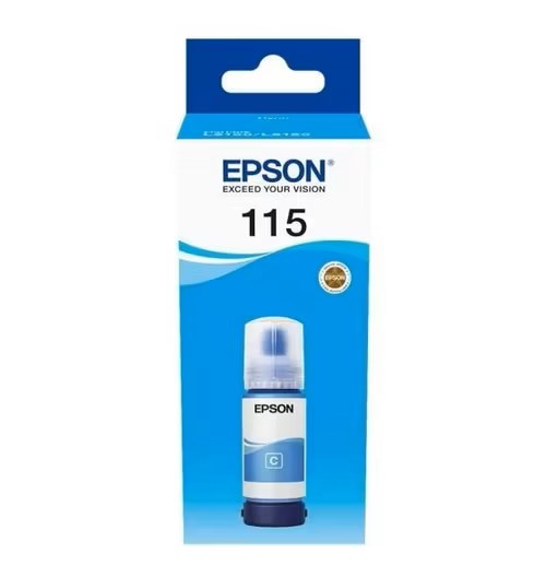 Epson 115 Cyan Mavi Şişe Mürekkep T07D24A L8160-L8180