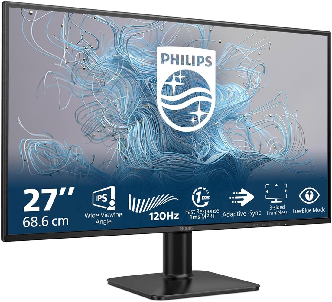 Philips 27" 27E2N1110/01 1ms 120Hz 1920x1080 FullHD VGA HDMI (VESA) Siyah Monitör
