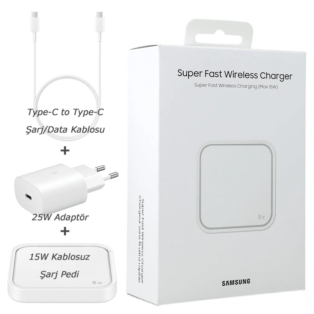 Samsung EP-P2400T Kablosuz Hızlı Şarj Cihazı Beyaz