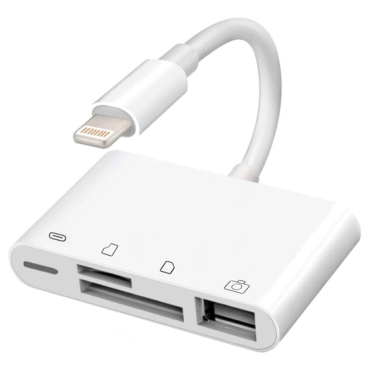 Lightining To 4 In 1 Camera Card Reader