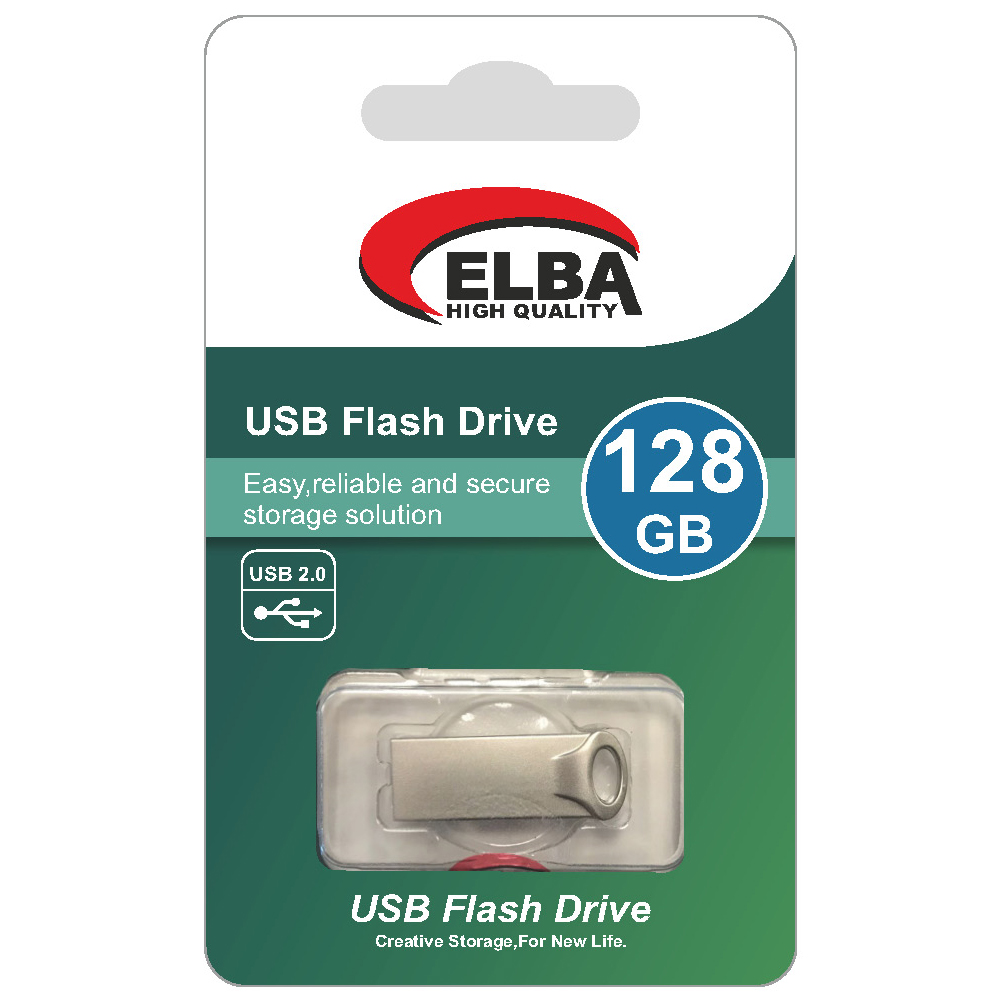 Elba 128GB Metal 2.0 USB Flash Bellek